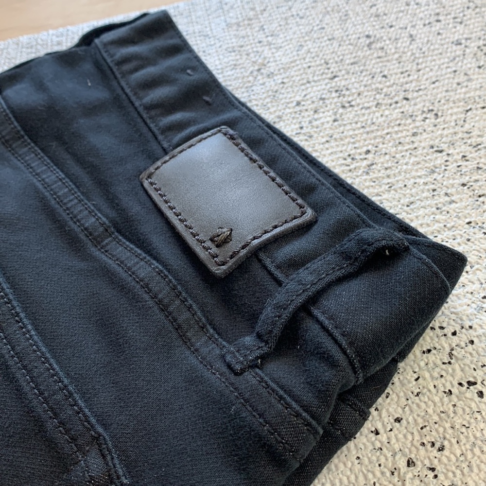 WASHED John Varvatos Black Bowery Slim Straight Jean Like New